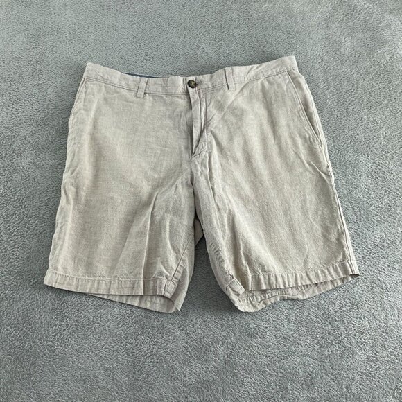 Banana Republic Aiden Short Mens Size 36 Linen & Cotton Blend 5116 - Picture 1 of 9
